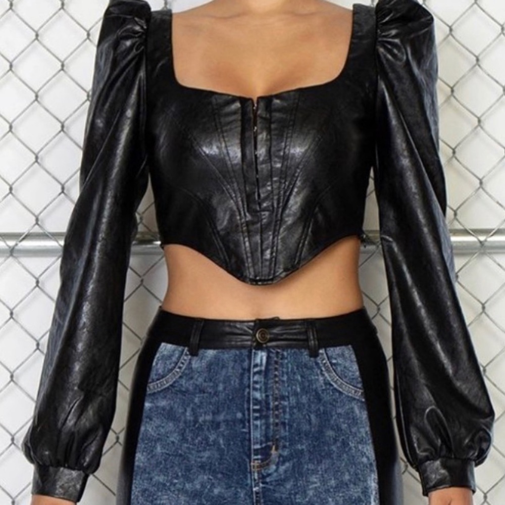 Leather top